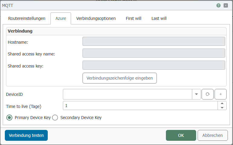 Azure IoT Konfiguration