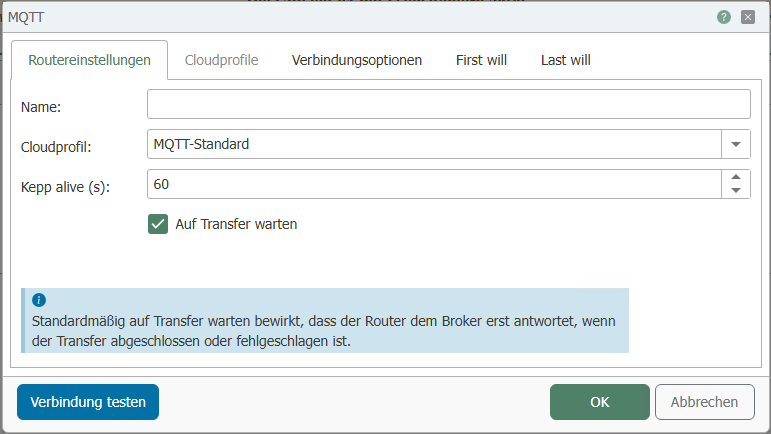 MQTT Plug-in Konfiguration