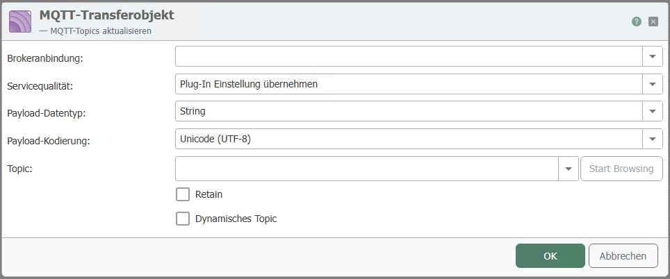 MQTT-Transferobjekt
