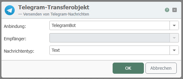Telegram Transferobjekt