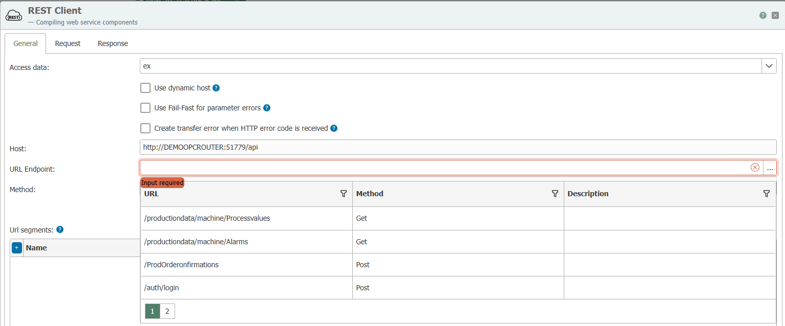 REST-Client-Endpunkt mit OpenAPI