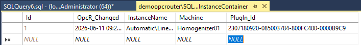 Ausgefüllte API-Tabelle einer dynamischen Instanz mit InstanceName, Vorlagenvariablen und PlugIn_Id