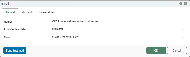 E-Mail Plug-in in der Plug-in-Liste