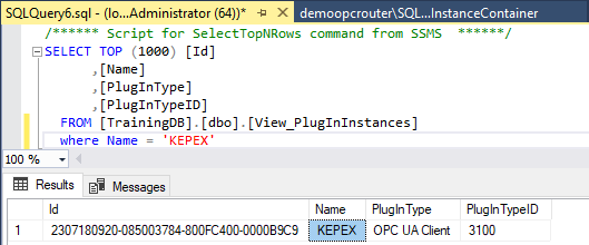 Ermitteln der PlugIn-ID in der View api.View_PlugInInstances