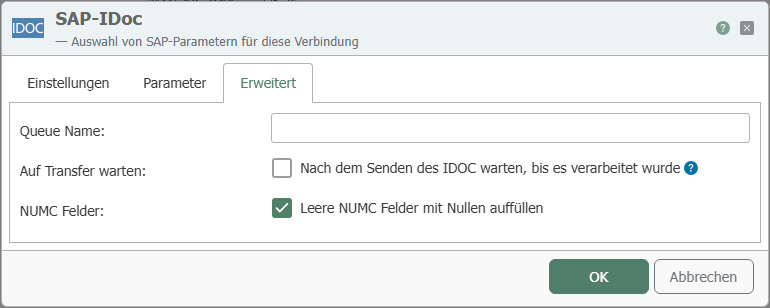 SAP-IDoc-Transferobjekt – Erweitert