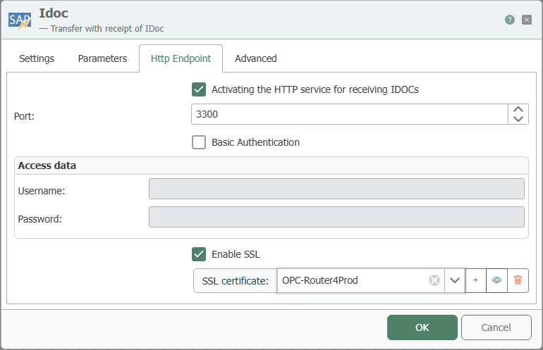 SAP-IDoc-Trigger – HTTP-Endpunkt