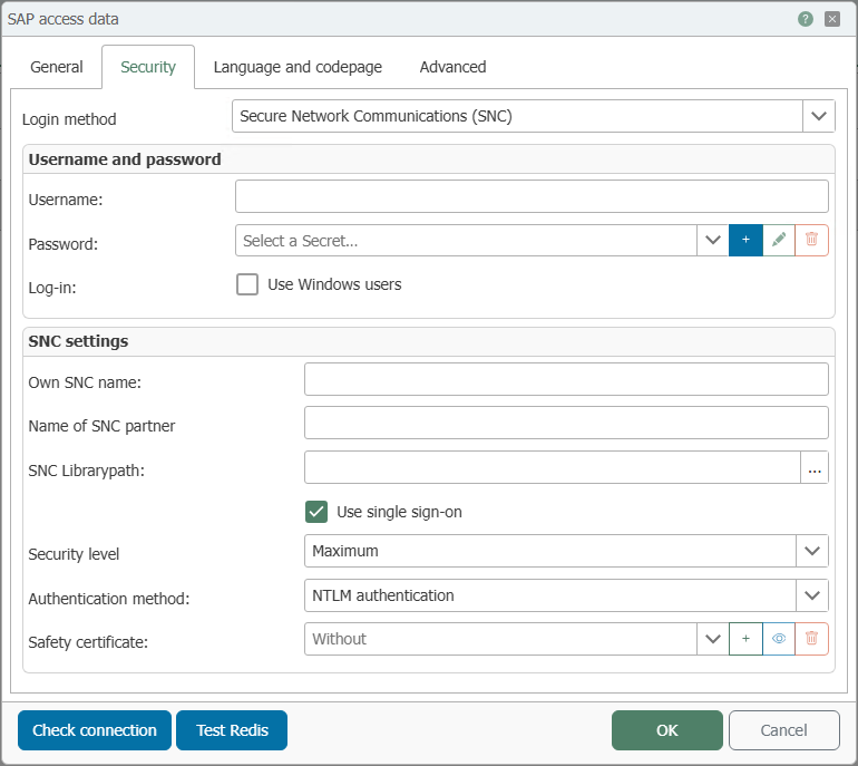 SAP®-Plug-in – Secure Network Communications (SNC)