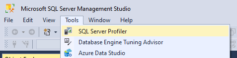 SQL Server Profiler im Management Studio